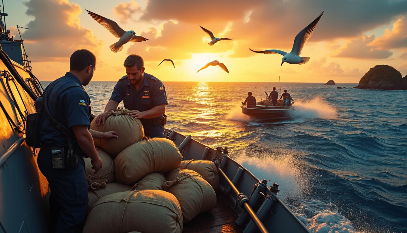 découvrez comment la marine nationale a réussi à saisir près de 4 tonnes de drogues en mer des caraïbes, marquant une victoire significative dans la lutte contre le trafic de stupéfiants. plongée dans une opération maritime audacieuse révélant les enjeux de sécurité et de lutte contre la criminalité.
