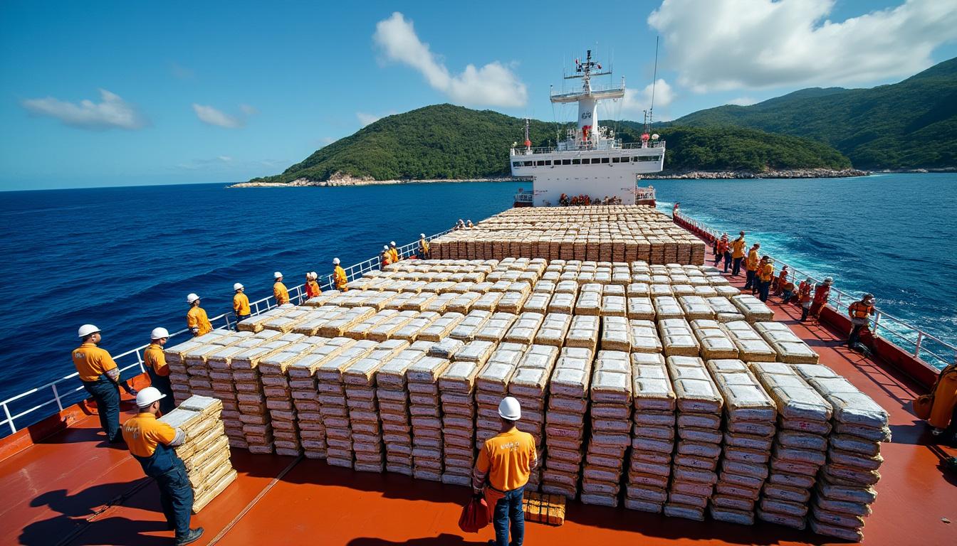 découvrez les détails impressionnants de l'interception de quatre tonnes de drogues en mer des caraïbes, une opération qui met en lumière la lutte incessante contre le trafic de stupéfiants dans cette région stratégique.