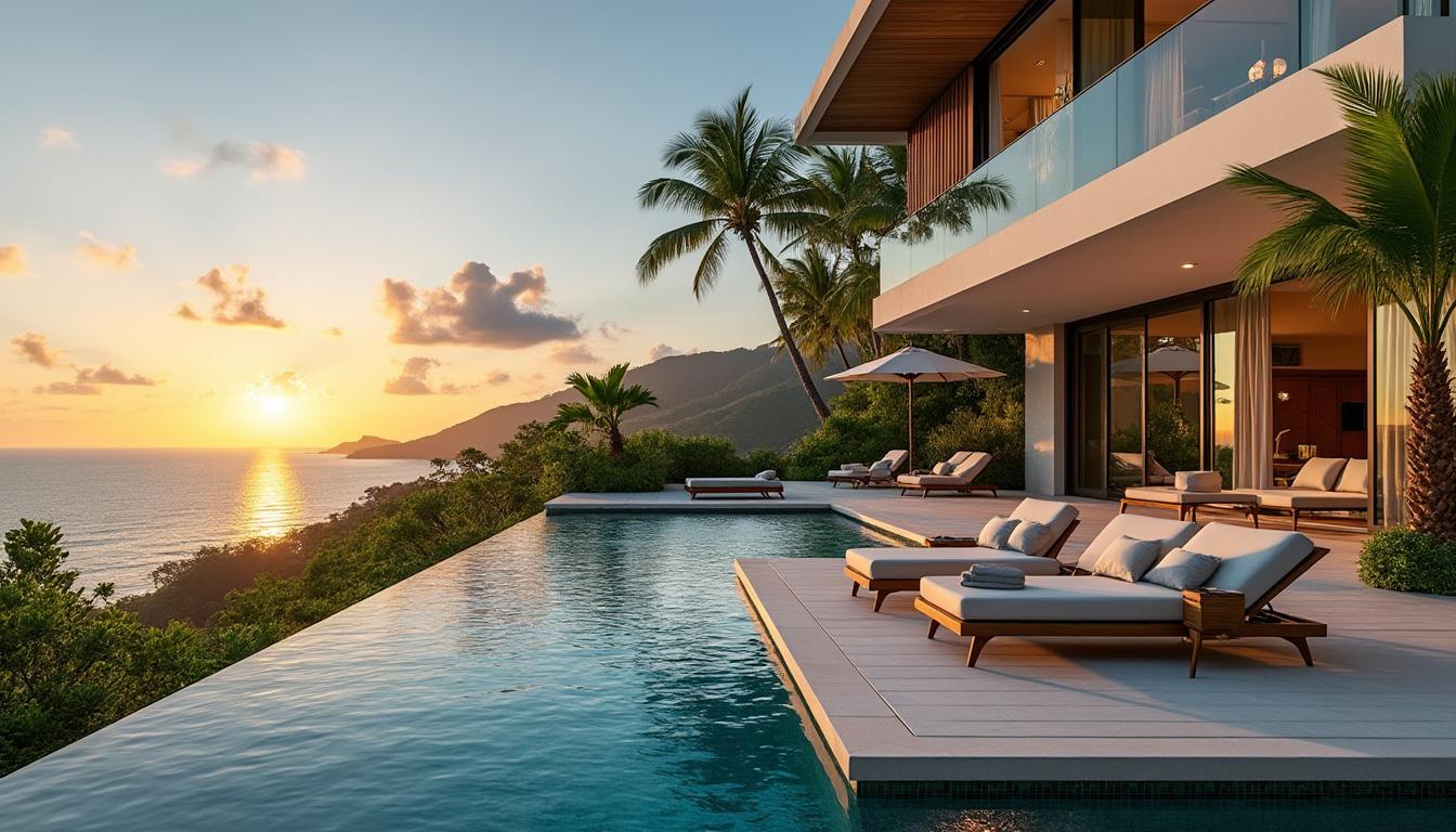 découvrez des séjours inoubliables dans une villa de luxe avec piscine à saint-françois. profitez des offres exclusives d'ibaia immobilier pour des vacances de rêve dans un cadre paradisiaque.