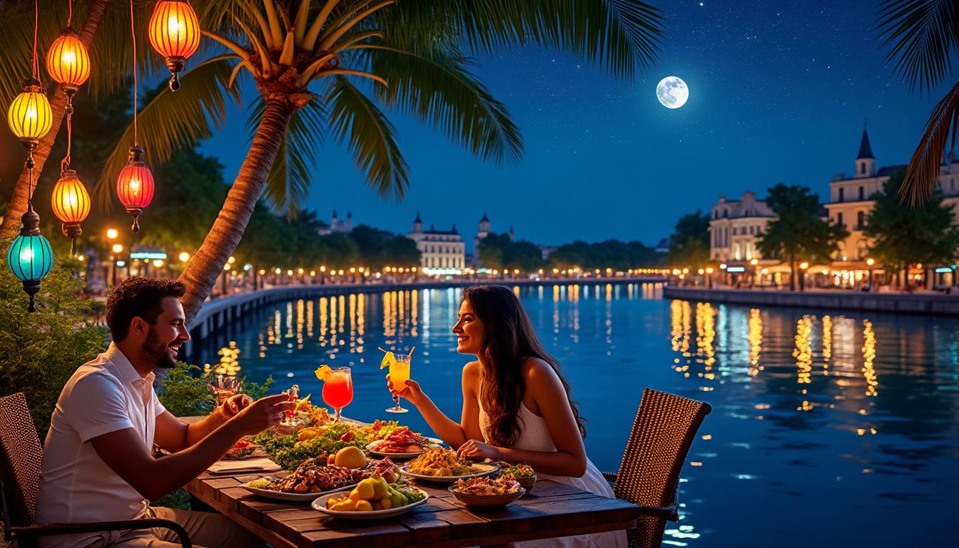 vivez une expérience unique avec 'une nuit envoûtante aux saveurs des caraïbes le long de la garonne'. plongez dans une ambiance magique, savourez des plats exotiques et laissez-vous enivrer par les rythmes tropicaux. une soirée inoubliable vous attend au bord de l'eau !