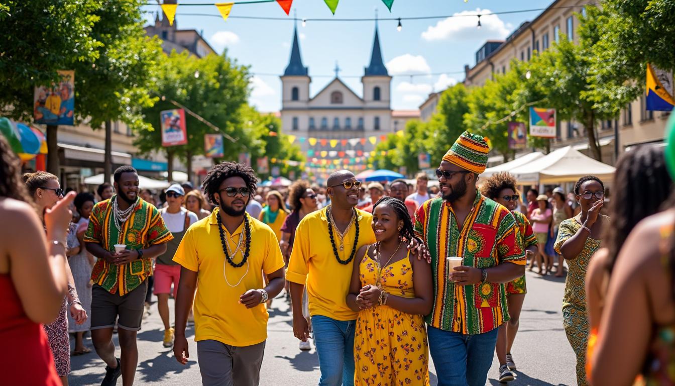 participez à la célébration du 14 juillet à agen, une fête inédite mettant en avant la richesse de la culture afro-antillaise et caribéenne. rejoignez-nous pour une journée festive empreinte de musique, de danses et de gastronomie, célébrant la diversité et l’unité au cœur de notre communauté.