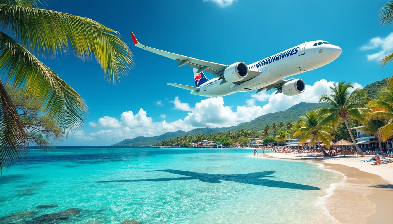 découvrez les nouvelles liaisons directes d'euroairlines depuis paris vers les caraïbes. réalisez vos rêves d'évasion tropicale et profitez de plages paradisiaques et d'aventures inoubliables, le tout à portée de main !