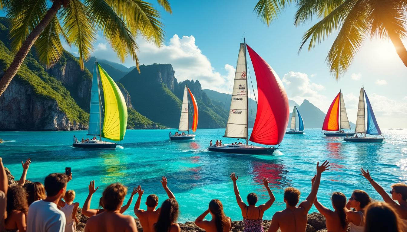 découvrez le prologue captivant de traditour 2025 où la guadeloupe port caraïbes s'illustre dans les eaux cristallines de la dominique. rejoignez-nous pour vivre une aventure maritime unique qui célèbre la culture et la beauté des caraïbes.