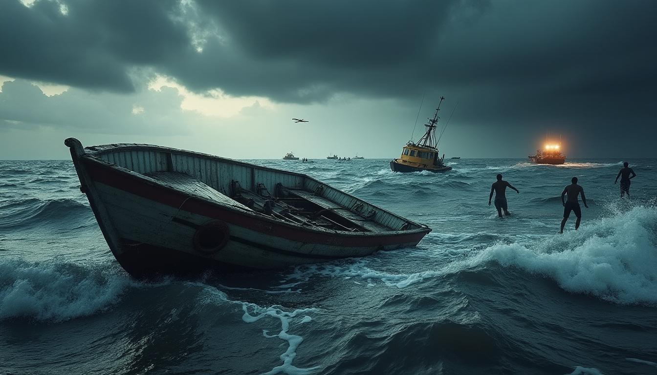 une tragédie maritime frappe la république dominicaine, où sept migrants ont perdu la vie dans un naufrage. les opérations de sauvetage ont permis de retrouver 17 rescapés, mettant en lumière les dangers des traversées maritimes pour les migrants.