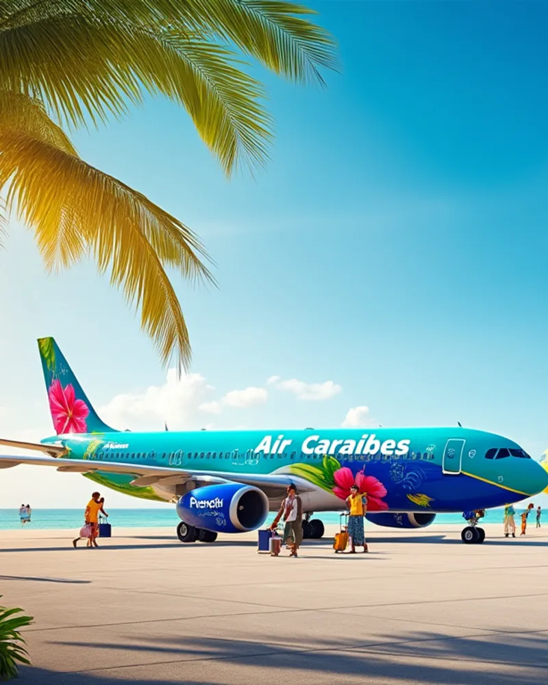 Un Airbus A350 d'Air Caraïbes s'envole depuis les sommets des Pyrénées !