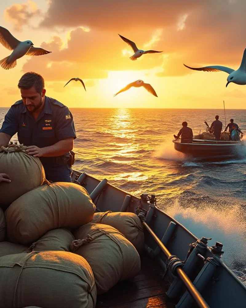 La Marine nationale saisit près de 4 tonnes de drogues en mer des Caraïbes