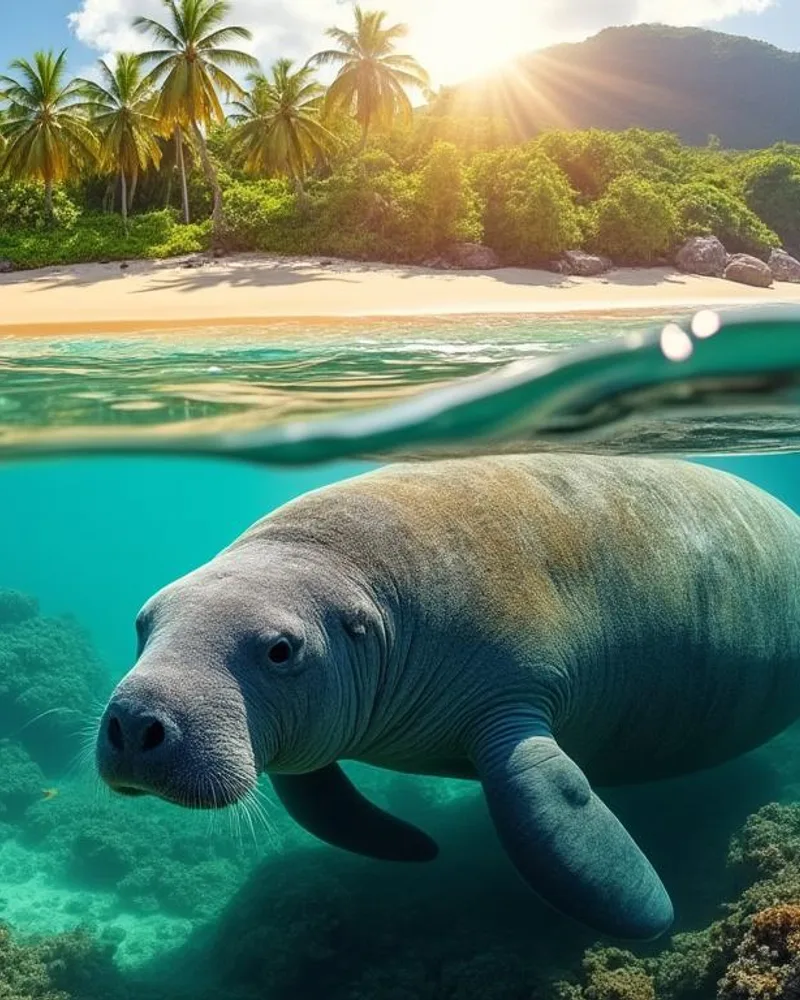 Le retour inattendu du lamantin des Caraïbes observé au Moule