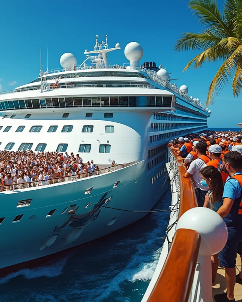 Une croisière de luxe dans les Caraïbes tourne au désastre avec plus de 200 passagers malades à cause d'un virus