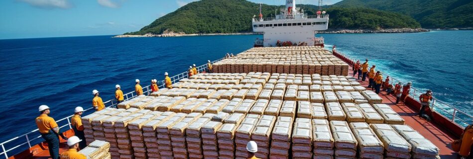découvrez les détails impressionnants de l'interception de quatre tonnes de drogues en mer des caraïbes, une opération qui met en lumière la lutte incessante contre le trafic de stupéfiants dans cette région stratégique.