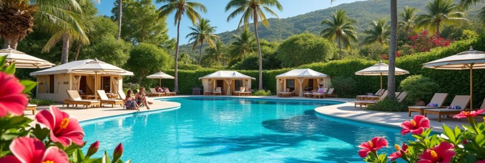 découvrez le camping du colombier à bégard, où notre nouvelle piscine lagon vous plonge dans un véritable paradis tropical. profitez d'un cadre idyllique pour des vacances en famille inoubliables, alliant détente et loisirs aquatiques.