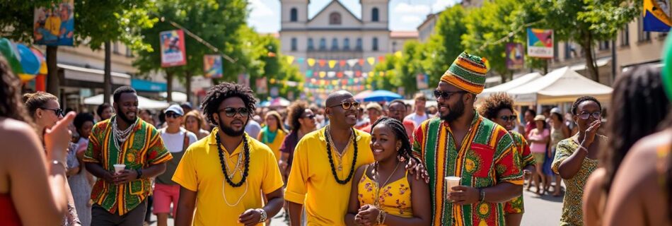 participez à la célébration du 14 juillet à agen, une fête inédite mettant en avant la richesse de la culture afro-antillaise et caribéenne. rejoignez-nous pour une journée festive empreinte de musique, de danses et de gastronomie, célébrant la diversité et l’unité au cœur de notre communauté.